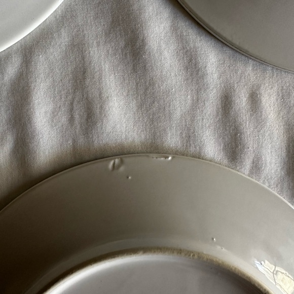 POTTERY BARN EMBOSSED REINDEER 8” SALAD PLATES - Picture 13 of 13